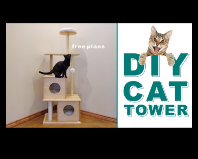 Κατασκευή Cat Condo: Κατασκευές αναρρίχησης για γάτες DIY
