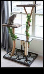 Έπιπλα DIY Cat: Building Scratching Posts and Climbing Structures
